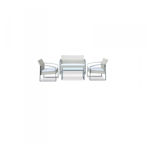 Set arredi da giardino: Salotto alicante white washed Set arredi da giardino: Salotto alicante white washed