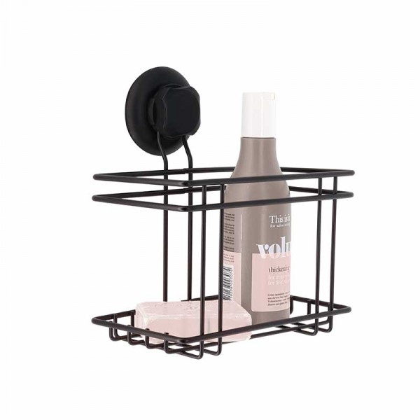 Cestello saponi con ventose - serie bestlock black Cestello saponi con ventose - serie bestlock black