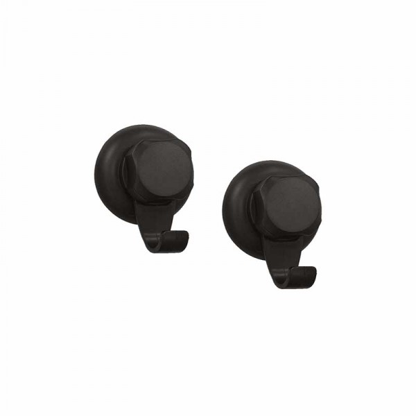 2 ganci piccoli con ventose - serie bestlock black