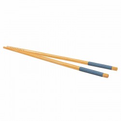 Forchette, coltelli e cucchiai: Sushi set bastoncini legno naturale 6 pz