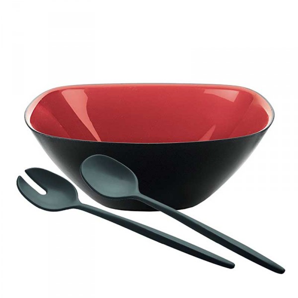 Ciotole, coppette ed insalatiere: Vintage plus set insalata nero e rosso