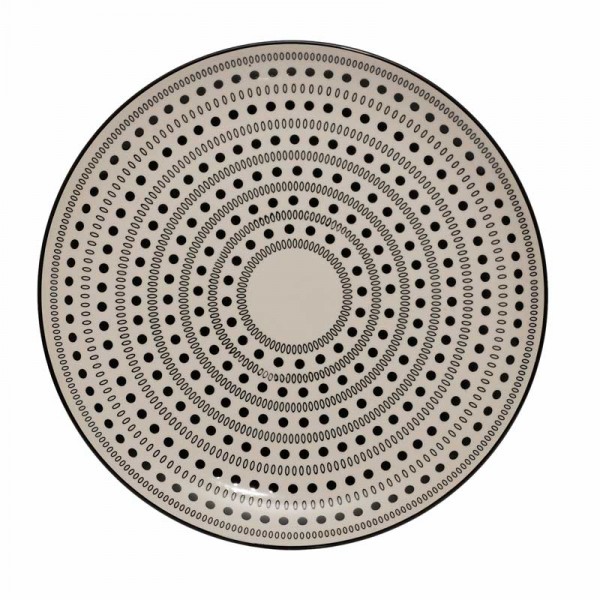 Piatti singoli: Black & white piatto rotondo 33 cm Piatti singoli: Black & white piatto rotondo 33 cm