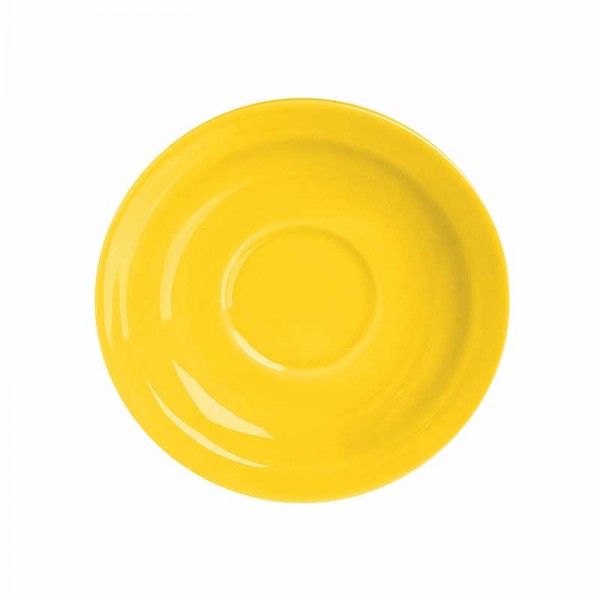Tazze e teiere: Trendy piattino caffe giallo Tazze e teiere: Trendy piattino caffe giallo