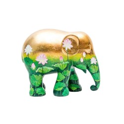 Elefantino d'autore - arte golden lotus - h cm 20 -...