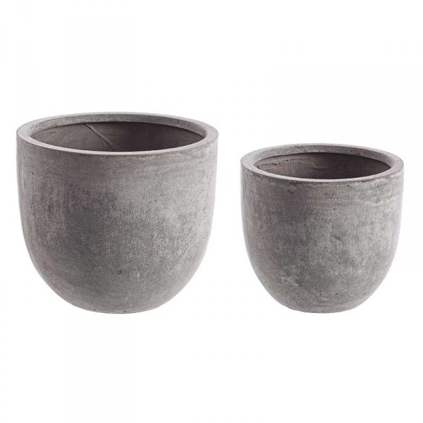Vasi: Vaso cement to basso grigio l Vasi: Vaso cement to basso grigio l