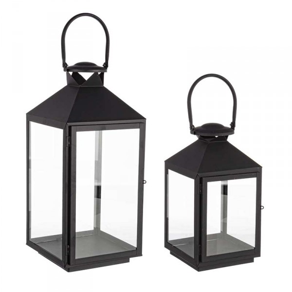 Lanterne e portacandele: Lanterna classy nero op s Lanterne e portacandele: Lanterna classy nero op s
