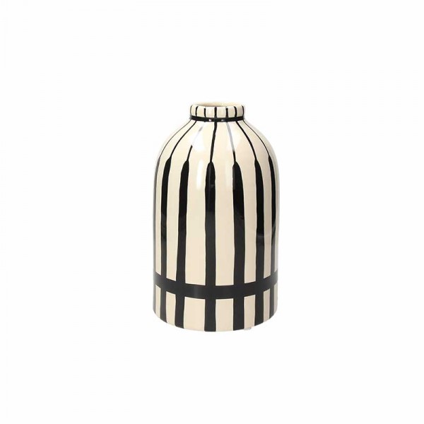 Complementi ad appoggio: Ceramik stripes bottiglia cilindrica Complementi ad appoggio: Ceramik stripes bottiglia cilindrica
