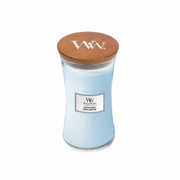 Candela con fragranza profumata: seaside neroli - serie jar - grande formato Candela con fragranza profumata: seaside neroli - serie jar - grande formato