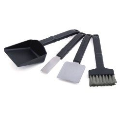 Accessori barbecue: Kit pulizia pellet spatole e spazzola