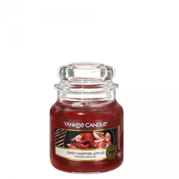 Candela profumata small in vetro con tappo - frag. campfire apples Candela profumata small in vetro con tappo - frag. campfire apples