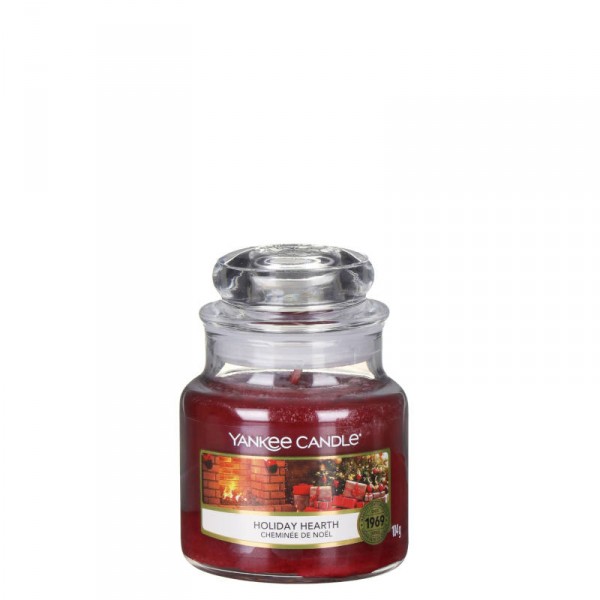 Candela profumata small in vetro con tappo - frag. holiday heart Candela profumata small in vetro con tappo - frag. holiday heart