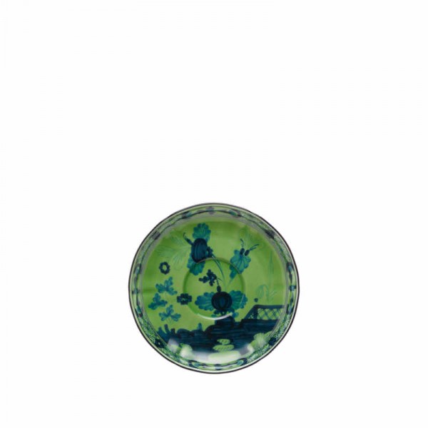 Piatto caffe - color malachite - serie oriente italiano
