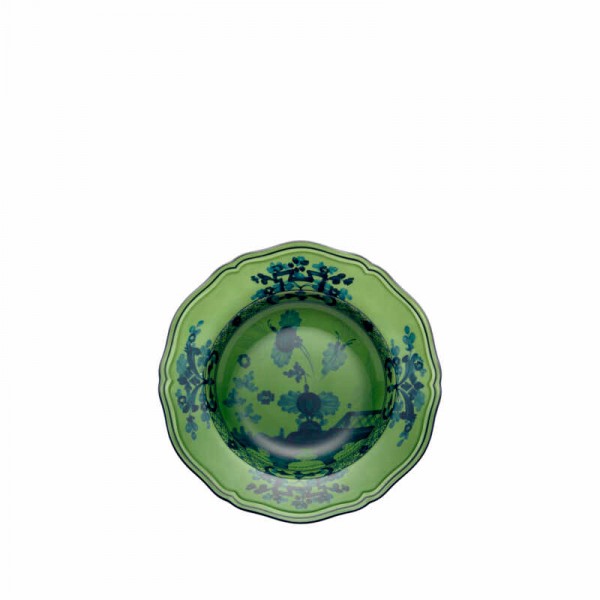 Piatto fondo antica doccia - color malachite cm 24 - serie oriente italiano Piatto fondo antica doccia - color malachite cm 24 - serie oriente italiano