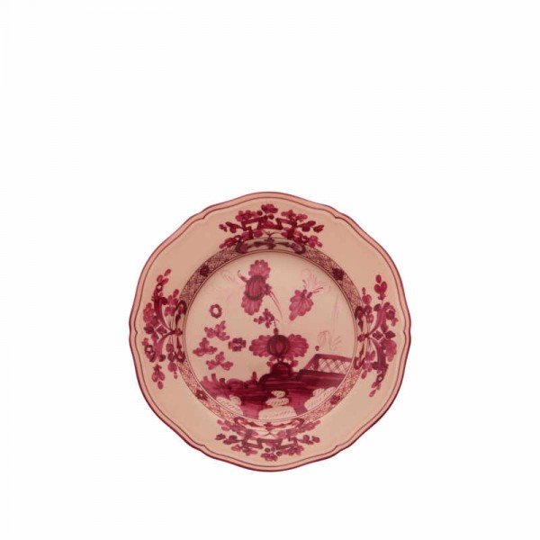 Piatto piano antica doccia - color vermiglio cm 26.5 - serie oriente italiano Piatto piano antica doccia - color vermiglio cm 26.5 - serie oriente italiano