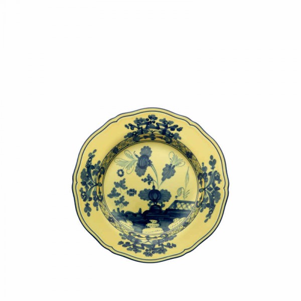 Piatto piano antica doccia - color citrino cm 26.5 - serie oriente italiano Piatto piano antica doccia - color citrino cm 26.5 - serie oriente italiano
