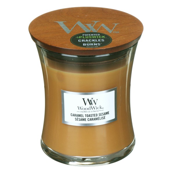 Candela con cera profumata: caramel toasted sesame - serie jar - medio formato Candela con cera profumata: caramel toasted sesame - serie jar - medio formato