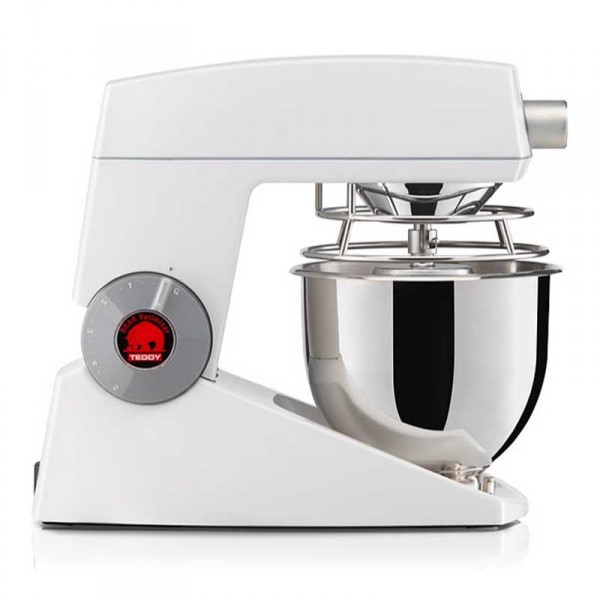 Robot e impastatrici: Teddy impastatrice planetaria bianca con riduttore Robot e impastatrici: Teddy impastatrice planetaria bianca con riduttore