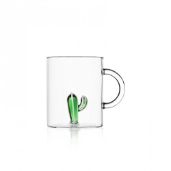 Tazza mug - disegno con cactus verde - serie desert