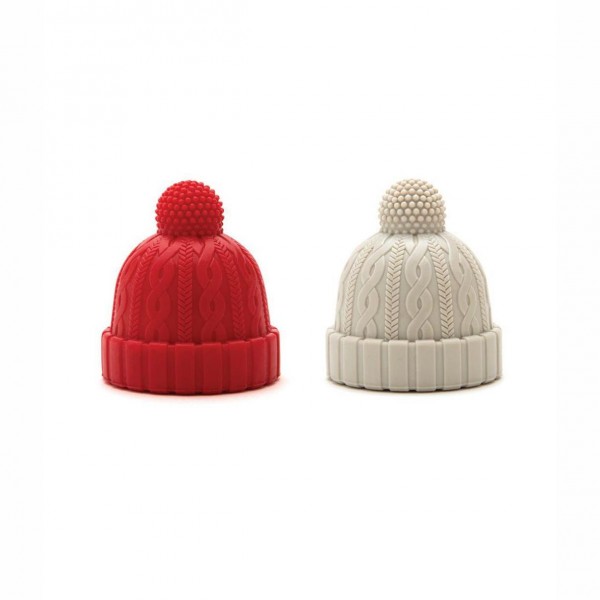 Tutto per i cocktail: Beanie rosso grigio tappo bottiglia Tutto per i cocktail: Beanie rosso grigio tappo bottiglia