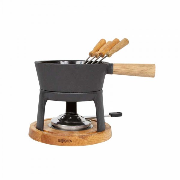 Set fonduta in ghisa per formaggio pro nero, Fondute