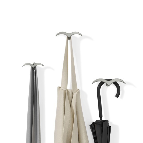 Complementi a muro: Alouette 3 appendiabiti nickel