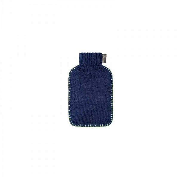 Borsa da 2 lt per acqua calda - decoro a maglia blu Borsa da 2 lt per acqua calda - decoro a maglia blu