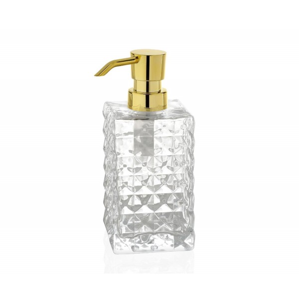 Erogatore dispenser per sapone in vetro - diamond
