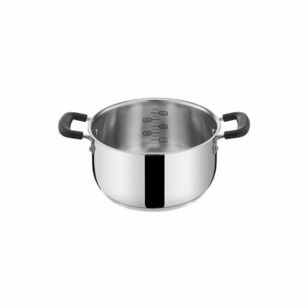 Casseruola In Acciaio Inox Resilience 20 Cm 5five - Adatta A Induzione, Con Beccuccio E Graduazione