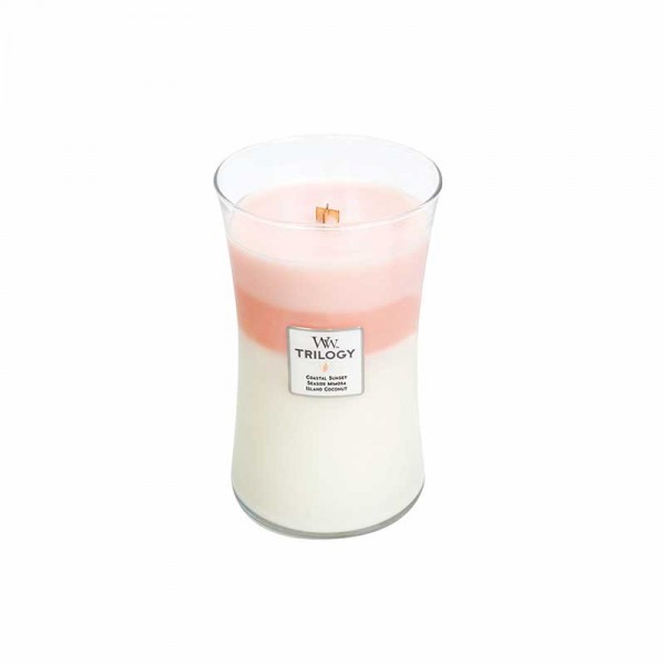 Candela con tripla essenza profumata: island getaway large