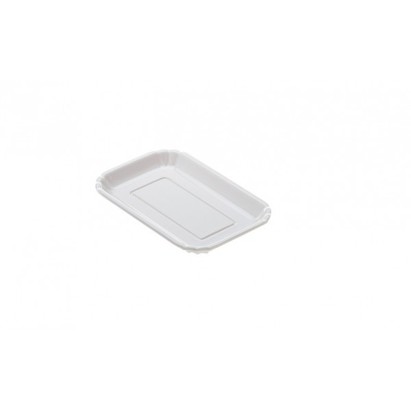 Vassoio in melamina colore bianco cm. 17,5 - linea bignã Vassoio in melamina colore bianco cm. 17,5 - linea bignã