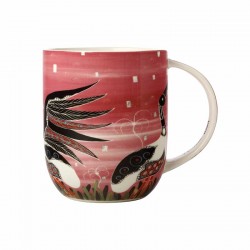 Tazza mug da 440ml - fantasia jabirus pink - di melanie hava