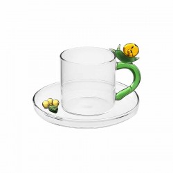 Tazze e teiere: Fruits and flower tazzina caffã lumaca