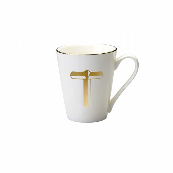 Tazza con lettera t - serie lettering Tazza con lettera t - serie lettering