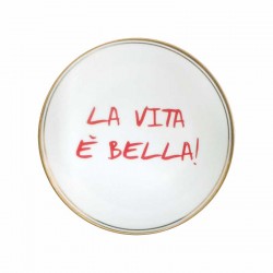 Piatti singoli: La tavola scomposta piattino la vita e'...