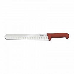 Coltello per affettare punta tonda lunghezza cm 30 - linea barbecue