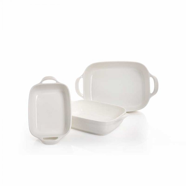 Teglie e stampi: Bilbao pirofila rett 27x20 bianca Teglie e stampi: Bilbao pirofila rett 27x20 bianca