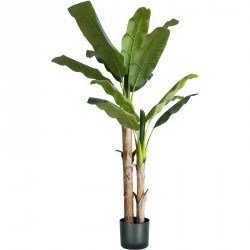 pianta finta banano h. 170 cm 17 foglie