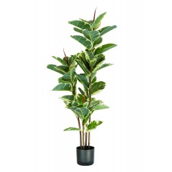 pianta finta ficus elastica h. 145 cm 54 foglie