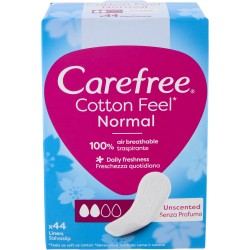 Carefree con estratto di cotone salvaslip traspirante pz.40+4