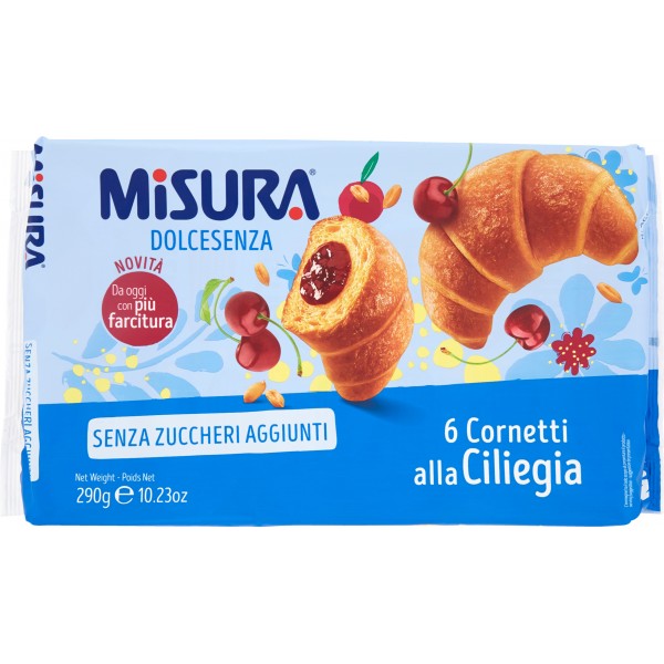 Misura cornetto alla ciliegia - pz.6 gr.290