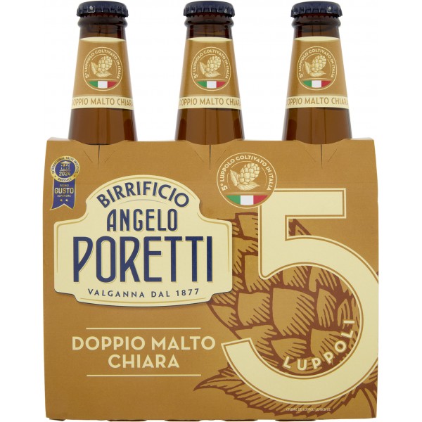 Poretti bock birra cl.33 cluster x3