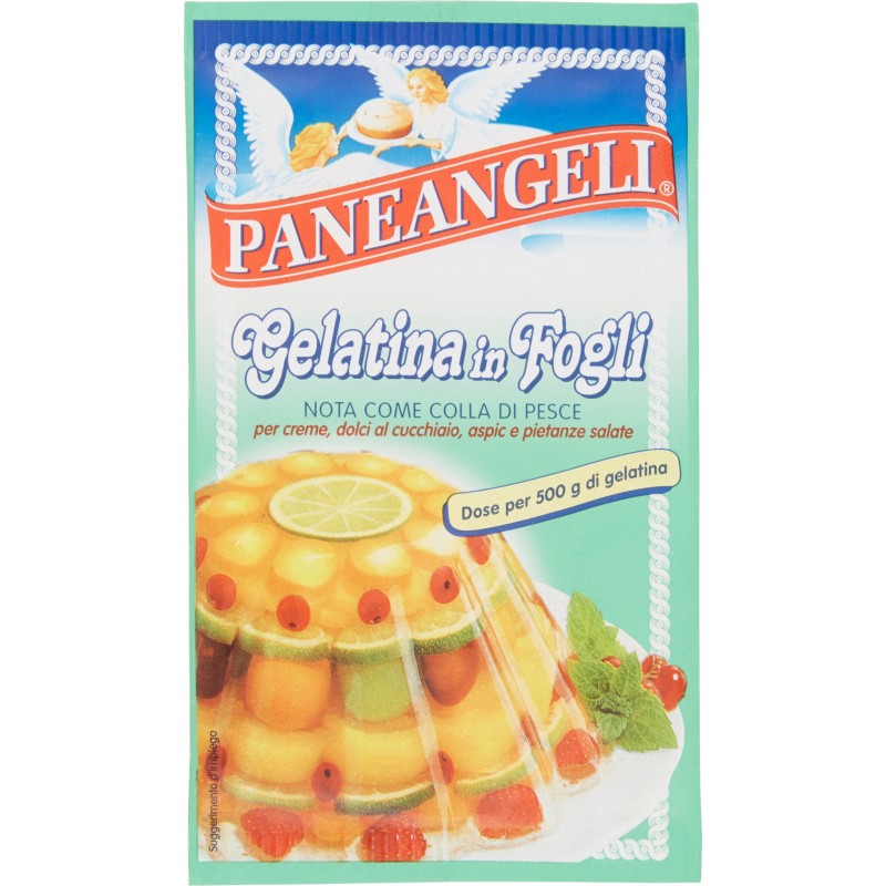 Paneangeli Gelatina In Fogli Dose Per gr. 500 Colla Di Pesce gr. 12