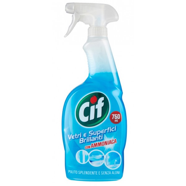 Cif Detergente Per Vetri E Superfici Brillanti Spray ml. 750