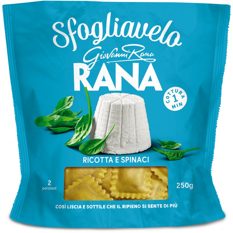 Rana sfogliavelo ricotta e spinaci