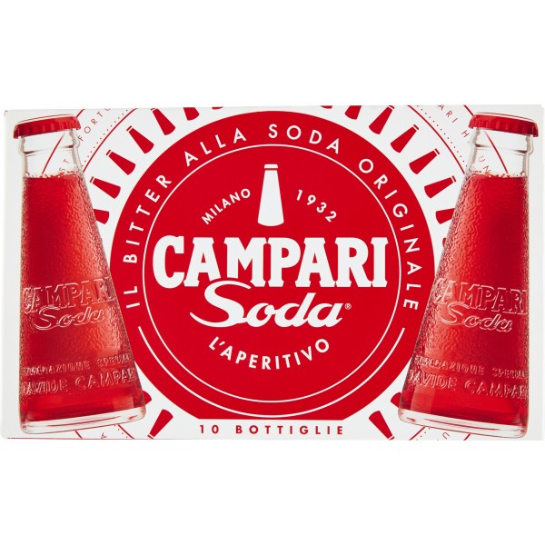 Campari Soda Bottiglietta 10 Pezzi 9,8 Cl