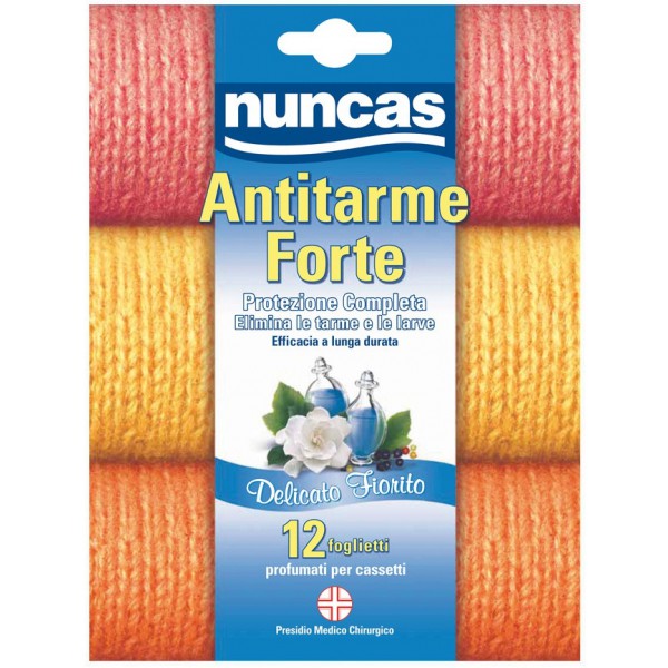 Nuncas antitarme cassetti 12pezzi
