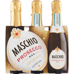 Cantine Maschio Prosecco D.O.C. Vino Spumante Extra Dry 3 x 20 cl.