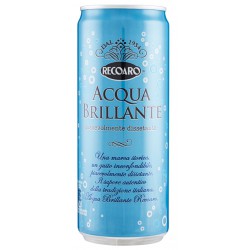 Recoaro acqua brillante lattina sleek cl.33