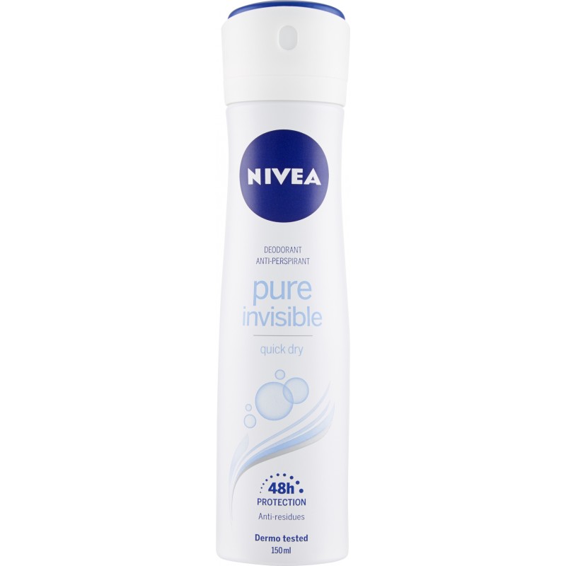 Nivea deodorante pure invisible - ml.150