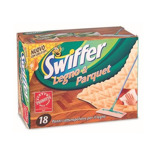 Swiffer Legno & Parquet Panno Cattura Polvere Conf. 18 Panni